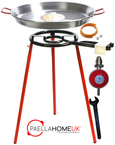 46cm polished paella pan - polished,