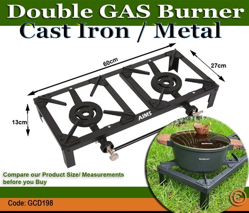 Lpg double burner bbq - lpg,
