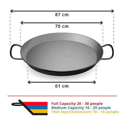 Paella cooking set with 50cm - with, 2