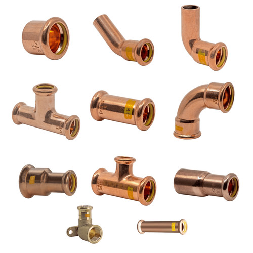 Copper press fittings gas - copper,